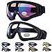 Outgeek Ski Goggles, 2-Pack Skate Glasses with UV 400 Protection Windproof and Dustproof for Snowboard Motorcycle Bicycle