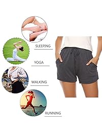 Pantalones cortos de algodón elástico para dama
