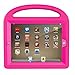 BMOUO Kids Case for iPad 2 3 4 - Shockproof Hard Cover Convertible Handle Stand Kids Case with Built-in Screen Protector for Apple iPad 2nd 3rd 4th Generation (Rose)