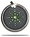 EHM Energy Balance Pendant - Negative Ion Balance Power -Green Crystal Ringed Scalar Energy Volcanic Lava Nano-Fusion Charm - Electromagnetic Field Protection & Energy Biofield Treatment Aid