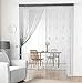 Timere Crystal Beaded Curtain Tassel Curtain - Partition Door Curtain Beaded String Curtain Door Screen Panel Home Decor Divider Crystal Tassel Screen 90x200cm
