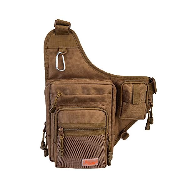 Piscifun-Sports-Shoulder-Bag-Fishing-Tackle-Bag-Crossbody-Messenger-Sling-Bags