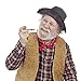 Syhood 12 Pieces Wooden Corn Cob Pipe Mini Fake Prop Pipe Halloween Corncob Pipe for Cosplay Party Favors