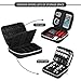 Electronic Organizer, Jelly Comb Travel Organizer Bag Electronic Accessory Cases Cable Organizer Bag Double Layer for USB Cables, Charger, Power Bank, Phone, E-book Kindle, iPad or Tablet(up to 9.7'')