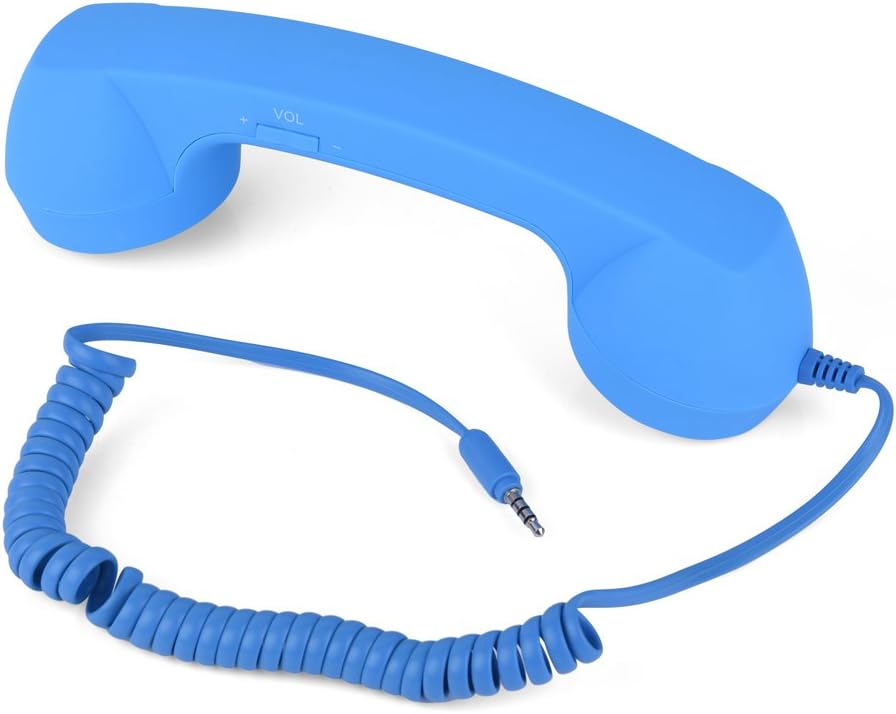 Handset for All Smartphones, Antiradiation Vintage Wired Telephone