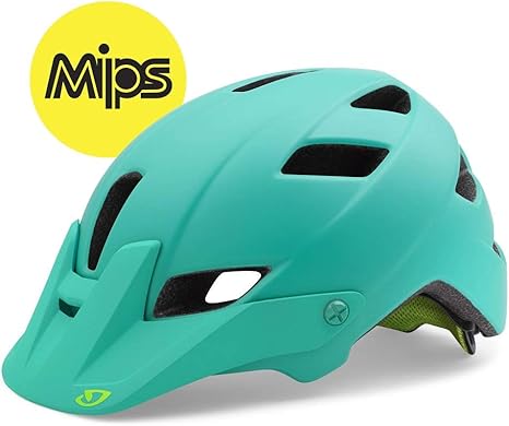 turquoise bike helmet