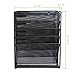 DESIGNA Mesh Hanging Wall Organizer, Wall Mount Document Letter Tray File Holder Office Supplies Storage Workspace Mail Organizer for Notebooks,Planners,File Folders - 5 Pockets, Black