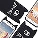 Mulafnxal Case for Samsung Galaxy S6,Soft Silicone 3D Cartoon Animal Cat Slim Cover, Cute Cases Kids Girls Shock Proof Rubber Gel Kawaii Character Fashion Protector for Samsung S6 Black Cat