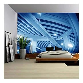 High Way Bridge - Removable Wall Mural | Self-Adhesive Large Wallpaper - 66x96 inches