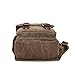 FanGoods Vintage Canvas Shoulder Military Messenger Bag Sling School Bags Chest Messenger Bag Great Christmas Birthday Gift for Families and Friends (Amry Green)