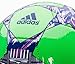 adidas Performance Finale Berlin Capitano Soccer Ball, Flash Green/Night Flash Purple/Flash Pink, Size 5