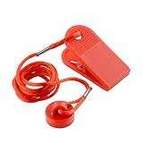Forfar 1Pc Universal Sports Running Machine Safety Safe Key Treadmill Magnetic Security Round Switch Lock Fitness for Most Treadmill Red