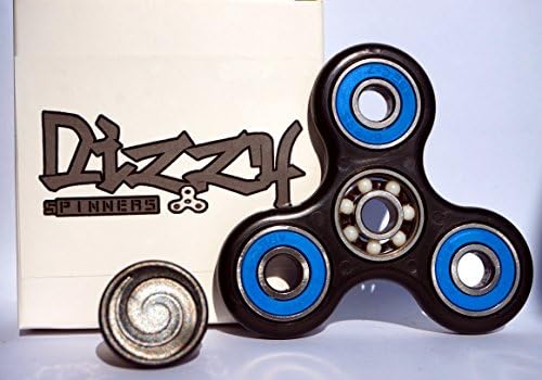 D2 Fidget Spinner - Dizzy Spinners New EDC Tri-Spinner with High Performance Hybrid Ceramic Bearings for Long Spin Times and Stress Relief, Anxiety and ADHD relief, Non-3D Printed