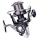 Saltwater Spinning Reel, Aluminum CNC Big Spool Handle Fishing Reel with Dual Bearing System, 10+1 Stainless Steel Bearings, 4.7:1 Gear Ratio for Offshore Sea Surf Boat Outdoor Sport Fishing