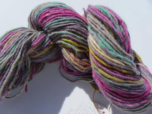 Noro Shiraito Angora Cashmere Fingering Luxury Yarn Color 31 Gold, Purple, Fuchsia, Lime, White, Grey