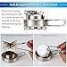 TOMSHOO Alcohol Camping Burner Stove Upgrade with Foldable Handle, Stronger Firepower, Windshield & Rack Combo Set & Cross Stand Lightweight Alcohol Backpacking Stove for Outdoor Hiking