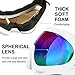 COOLOO Ski Goggles, 2 Pack Snow Goggles Snowboard Goggles for Men Women Kids - UV Protection Foam Anti-Scratch Dustproof