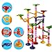 AMOSTING Marble Runs Toy Set, Race Track Railway Maze Toys Construction Child Building Blocks Toys with Glass Marbles,105 Pieces Ball Race Game