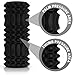 Foam Roller for Best Muscle Massage & Deep Tissue Trigger - Roll & Stretch Tool - 1 Year Warranty (Black)