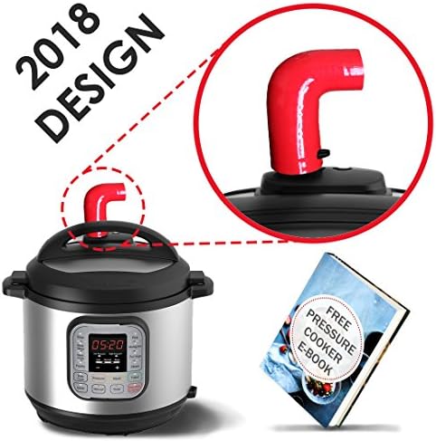 Pressure Cooker Steam Release Accessory - Works with Instant Pot. NEW 2018 DESIGN, - Prevents Damage, Shoots Unwanted Steam Away!