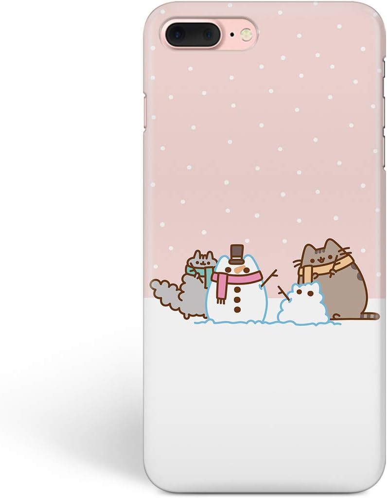 iPhone Case Cute Winter Cats for Apple iPhone 7 Plus 8 Plus Hard Case Durable Protective Shell Cover Case (Cute Cat Snowman, iPhone 7 Plus 8 Plus)