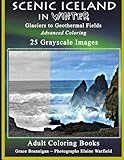 Scenic Iceland in Winter: Glaciers to Geothermal Fields: Advanced Coloring 25 Grayscale Images (Adult Coloring Books) (Volume 15) by Grace Brannigan, Elaine Warfield