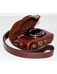 Estuche de cuero para cámara, bolsa para Canon PowerShot SX700 HS, SX710 HS