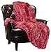Chanasya Premium Wolf Faux Long Fur Throw Blanket - Soft, Fuzzy Throw Blanket - for Bed or Couch - 50