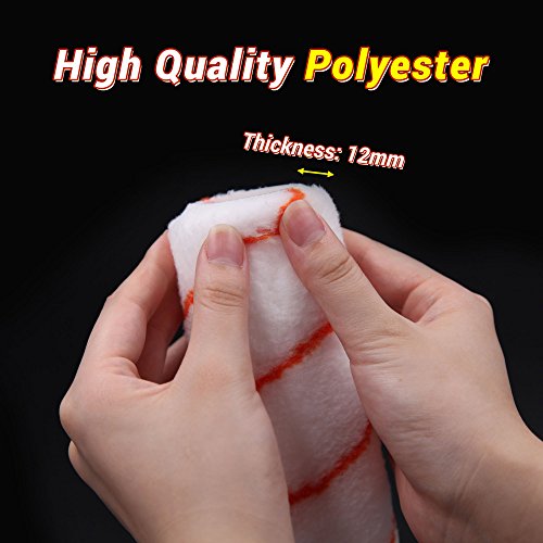 Finder 4''(100mm) Professional Wall Paint Roller Brush Replacable 10-Piece Tool Kit - Thumbnail 7