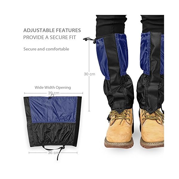 Terra-Hiker-Research-Waterproof-Gaiters-Breathable-Snow-Cover-with-Fleece-Lining