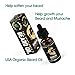 Organic Beard Oil Growth, Hand Crafted in the USA, 100% Natural Best Men’s Beard Oil. Unscented Leave-in Conditioner, 1oz Balm. Beard and Mustache Hair Softener by Growth Strong.