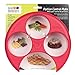 Meal Measure Portion Control Plates, Container for Weight Loss or Diet Tools, Healthy Eating Container for Balanced Meals, Red, BPA Free