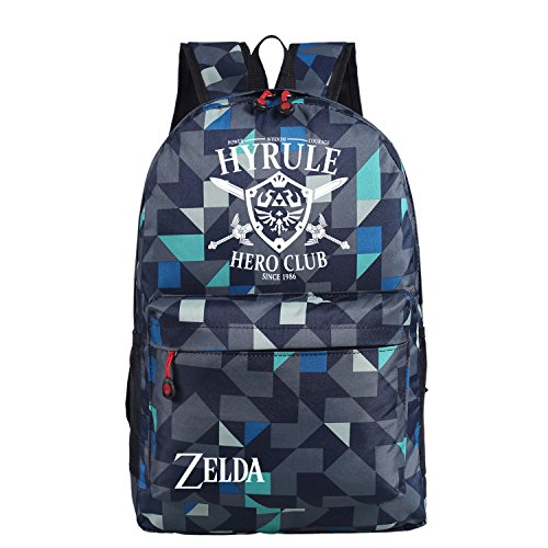 The Legend of Zelda HYRULE HERO CLUB Double Pouch Backpack School Bag Laptop Bag Girls Boys 18 Colors