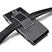 iPhone 8 Plus Pouch Case, kiwitatá iPhone 7 Plus Leather Belt Holster Carrying Case with Round Metal Carabiner For iPhone 6 Plus 6S Plus ( Fits Phone with a case On) Black