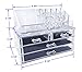 Sodynee 2 Piece Makeup Cosmetic Organizer Storage Drawers