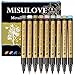 Metallic Markers Pens, Paint Marker Pens, Permanent Markers for Fabric, Rocks Painting Scrapbooking Wine Glass Art Projects Card Making Supplies, Set of 9 Colors(Medium Point)