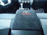 Car Console Covers Plus Fits Toyota Tacoma Truck 2015-2018 Embroidered Center Armrest Cover For Center Console Lid Black:
