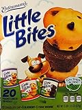 Entenmann's Little Bites Variety Pack: 20 Pouches Including 10 Chocolate Chip, 5 Blueberry and 5 Fudge Brownie Muffins