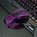 HAVIT HV-MS672 3200DPI Wired Mouse, 4 Adjustable DPI Levels, 800/1200/2400/3200DPI, 7 Circular & Breathing LED Light, 6 Buttons (Black)