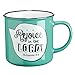 Turquoise Scripture Bubble Ceramic Mug: Philippians 4:4