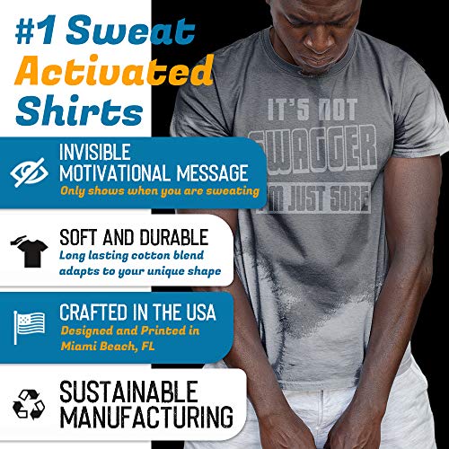 Sweat-Activated-T-Shirt-with-Motivational-Message-for-Gym-Or-Workout-Theme-Its-Not-Swagger-Im-Just-Sore-Men
