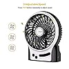 Battery-Fan-EasyAcc-Rechargeable-Fan-Portable-Handheld-Personal-Mini-USB-fan-with-2600mA-Battery3-Speeds-Internal-and-Side-LightCooling-for-TravelingFishingCamping-Black EasyAcc Battery Fan, Rechargeable Desk Fan Portable Handheld Personal Mini USB fan Battery, 3 Speeds Internal and Side…