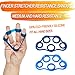 4GEAR SPORTLIFE 4G Hand Grip Strengthener Workout Kit-5 Pack-22-88lbs Adjustable Hand Gripper, Finger Stretchers, Finger Exerciser & Grip Ring-Exercise Manual & Carrying Bag Included-3 Years Warranty