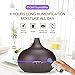 Fritas Essential Oil Diffuser-500ML Ultrasonic Remote Control Aroma Diffuser Wood Grain Humidifier Cool Mist Diffusers with Adjustable Mist Mode and 7 Color LED Lights for Home Yoga Office