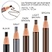 Ownest 6 Pcs Pull Cord Peel-off Eyebrow Pencil Tattoo Makeup and Microblading Supplies Set for Marking, Filling and Outlining, Waterproof and Durable Permanent Eyebrow Liner-Black