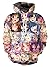 Fromdream Ahegao Shirt Mens Anime Hoodie 3D Printed Face Gym Shirt Sweatshirt Clothes Comfy Apparel Suit Home Tops