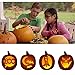 Pumpkin Carving Kit,5 Piece Halloween Pumpkin Carving Tools With 15 Carving Stencils DIY Halloween Jack-O-Lantern and 2 Colorful Candles For Halloween Pumpkin Party Decorations