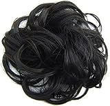 Beauty Wig World Scrunchie Bun Up Do Hair piece Hair Ribbon Ponytail Extensions Wavy Curly or Messy Various Colors