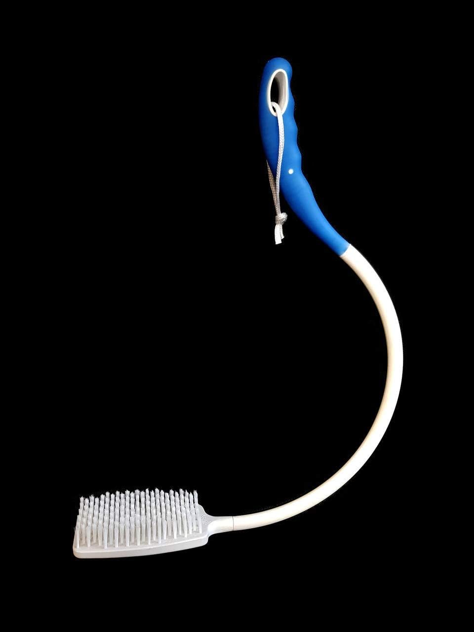 Curved Bath Brush with 72cm Long with Anti Slip Handle and Hanging