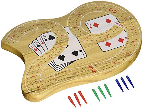 29" Large Cribbage Board with 3 Tracks